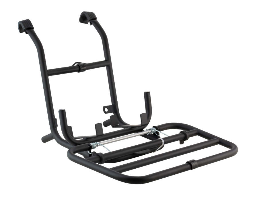Luggage rack front for Vespa PX 80-200cc, foldable, black