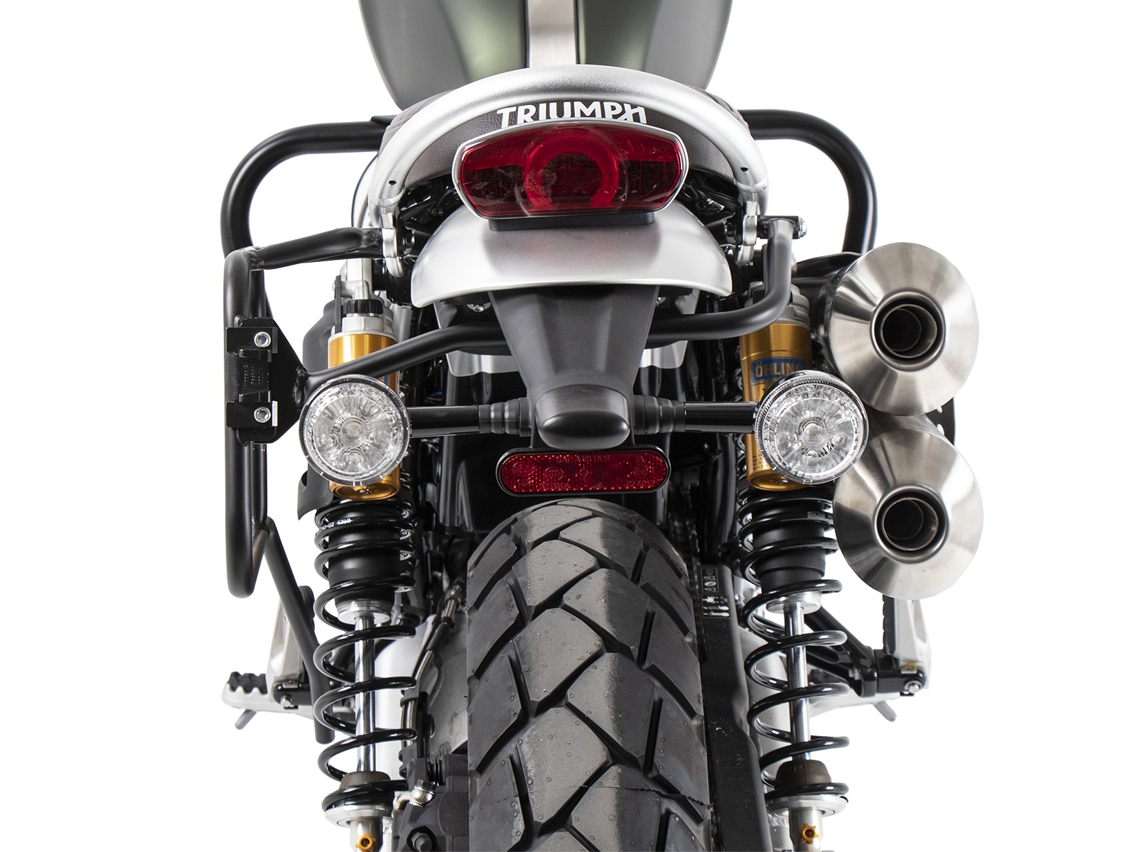Side case carrier fixed screwed on one side left black for Triumph Scrambler 1200 XC (2019-)