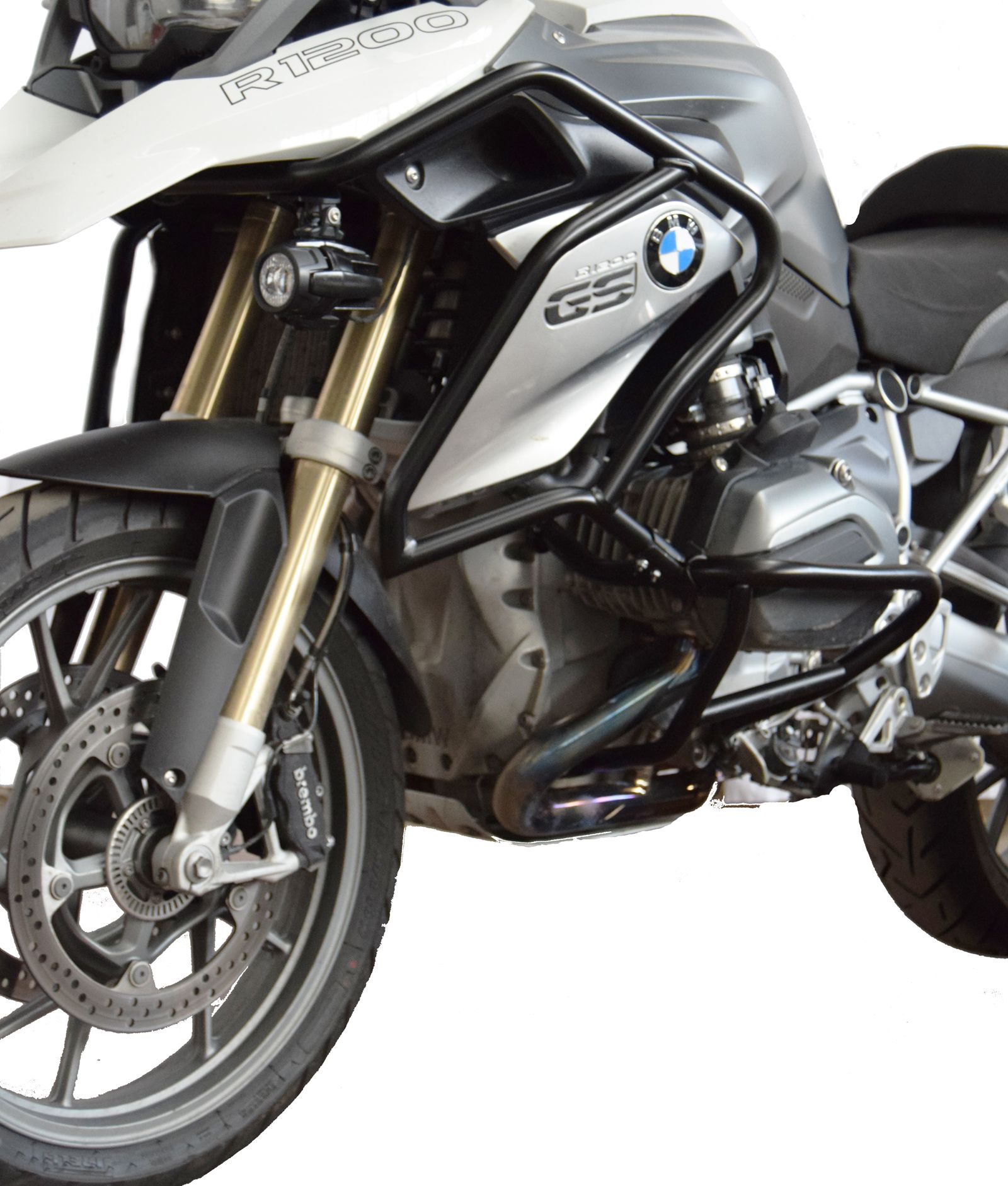 Top crash bar for BMW R 1200 GS LC (13-16), pair, black