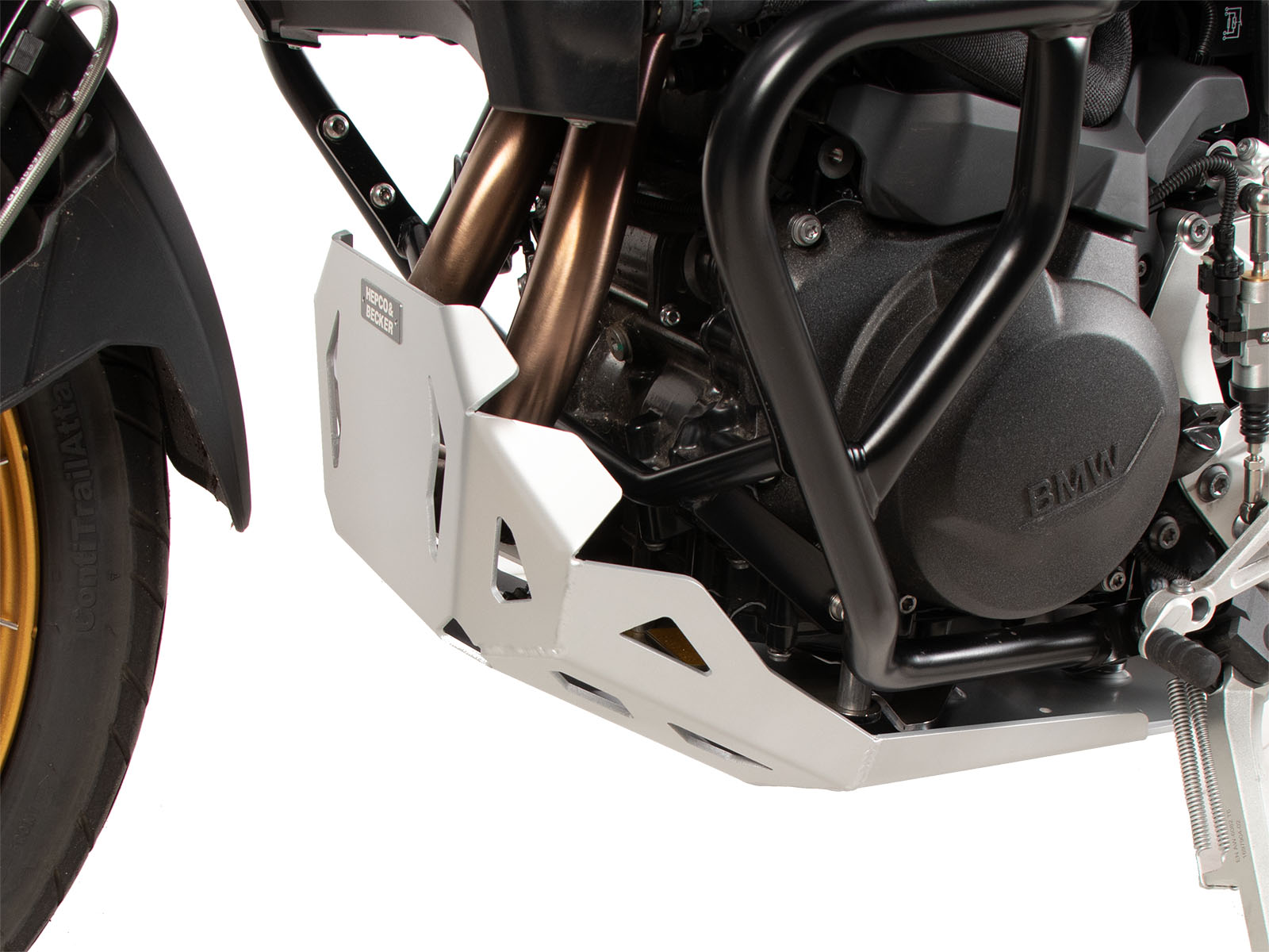 Engine protection plate silver for BMW F 900 GS (24-) Hepco & Becker
