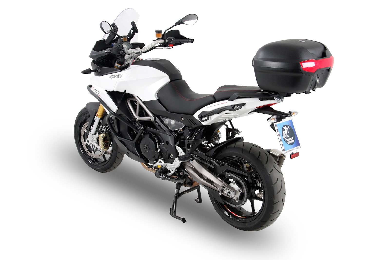 Alurack Topcaseträger black for Aprilia Caponord 1200 (Bj.13-16) Hepco & Becker
