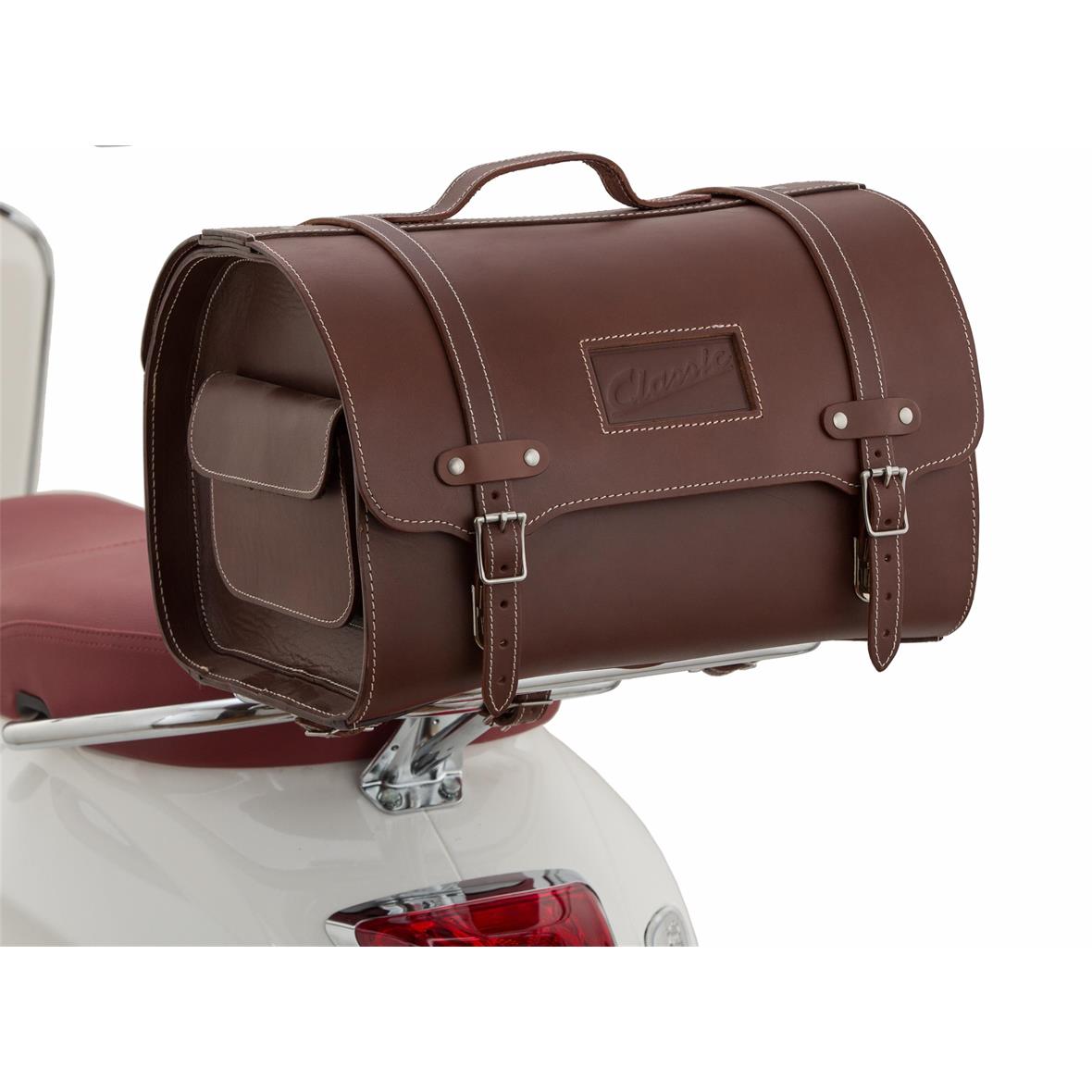 Leather case "Classic" for Vespa - brown