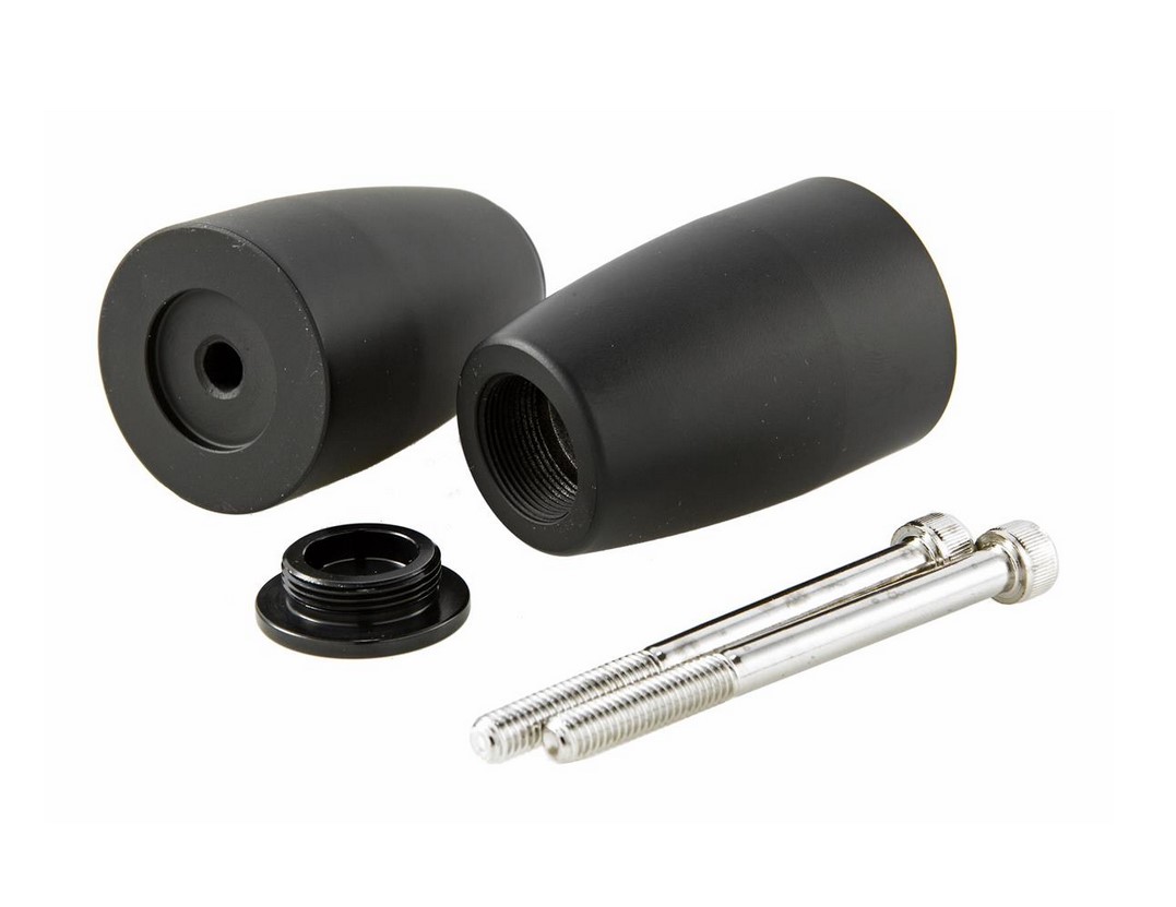Handlebar end weights ZELIONI for Vespa, pair, black matt