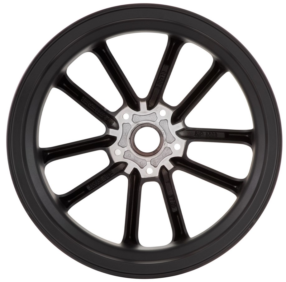 Rim front/rear 13" for Vespa GTS/GTS Super/GTV/GT 60/GT/GT L 125-300cc, black matt/red