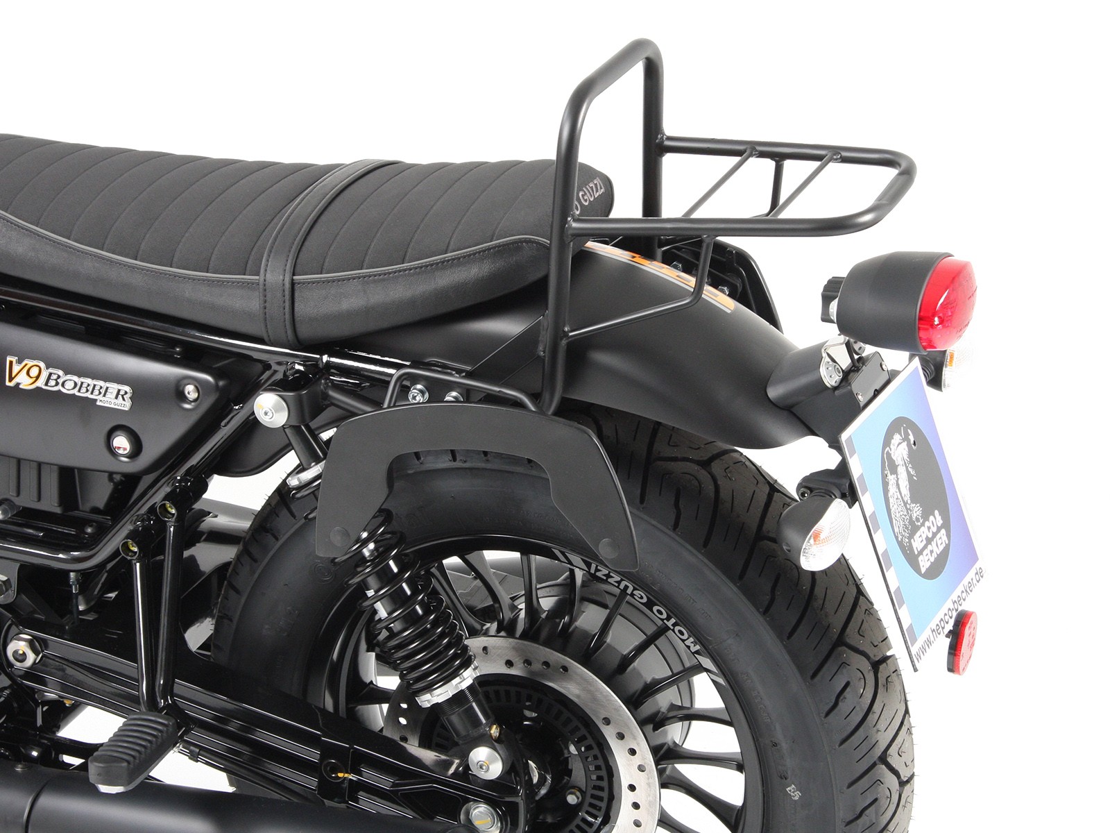 C-Bow side carrier black for V 9 Bobber (Bj.16-) Hepco & Becker