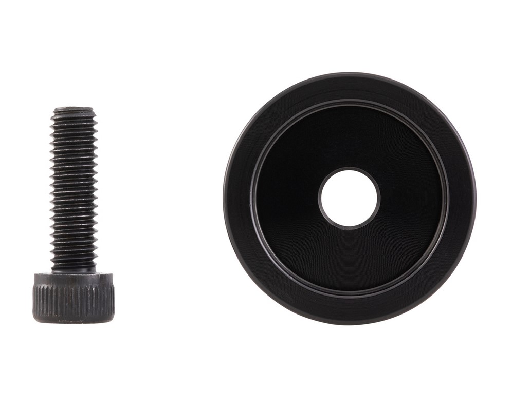 Mounting kit for handlebar end mirrors without handlebar end weights, black