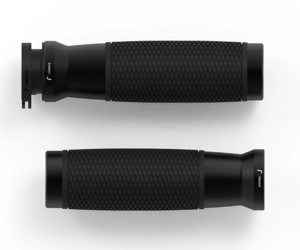 Grips RIZOMA Urlo RS Ø 22/24 mm L 128 mm for Vespa GTS/GTS Super/GTV, black anodized