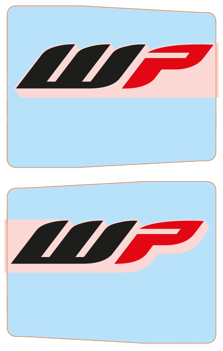 Fork protection sticker set for Husqvarna FS 701 Supermoto and FS 450 Original