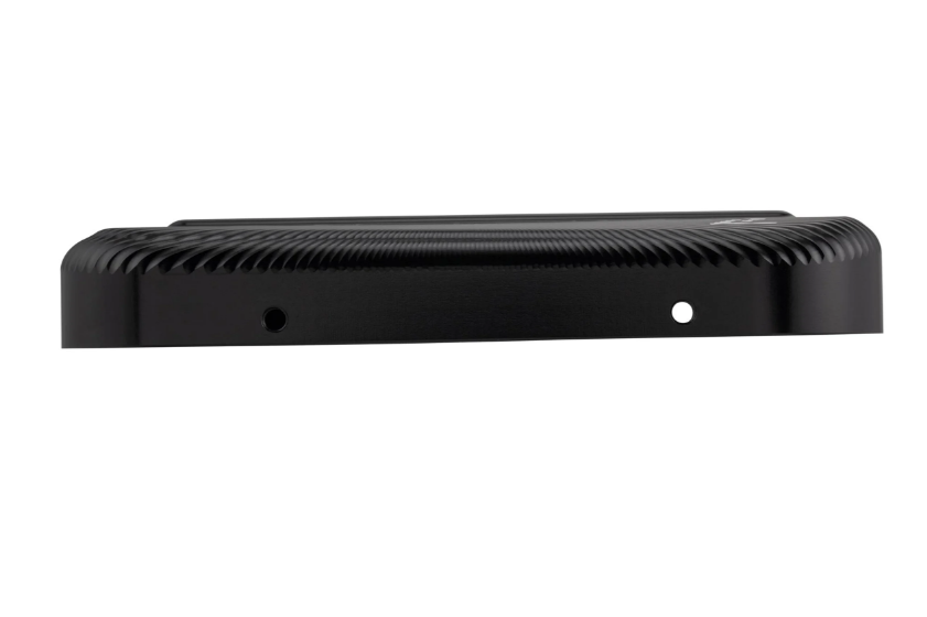 Swingarm cover ZELIONI 3D for Vespa, black anodized