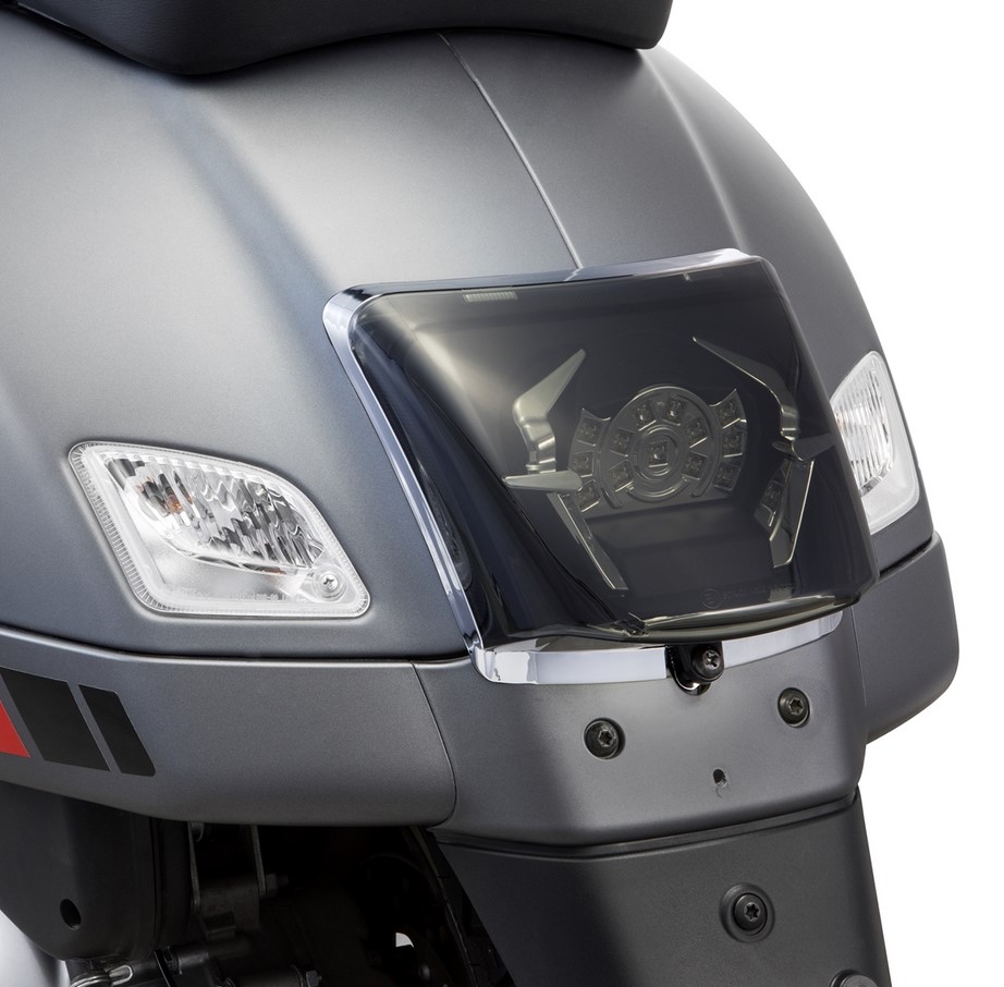 Frame taillight conversion for Vespa GTS/GTS Super/GTV 125-300cc ('14-'18), chrome