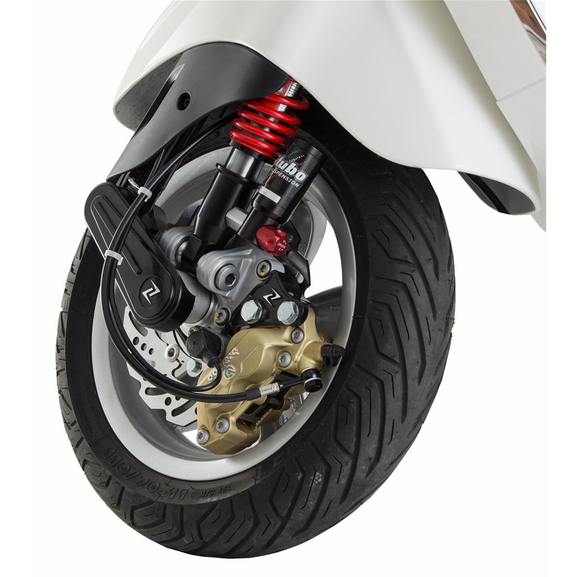 Swingarm cover, black Zeloni for Vespa Primavera/Sprint/GTS/GTS Super 50-300cc ('14-'16)