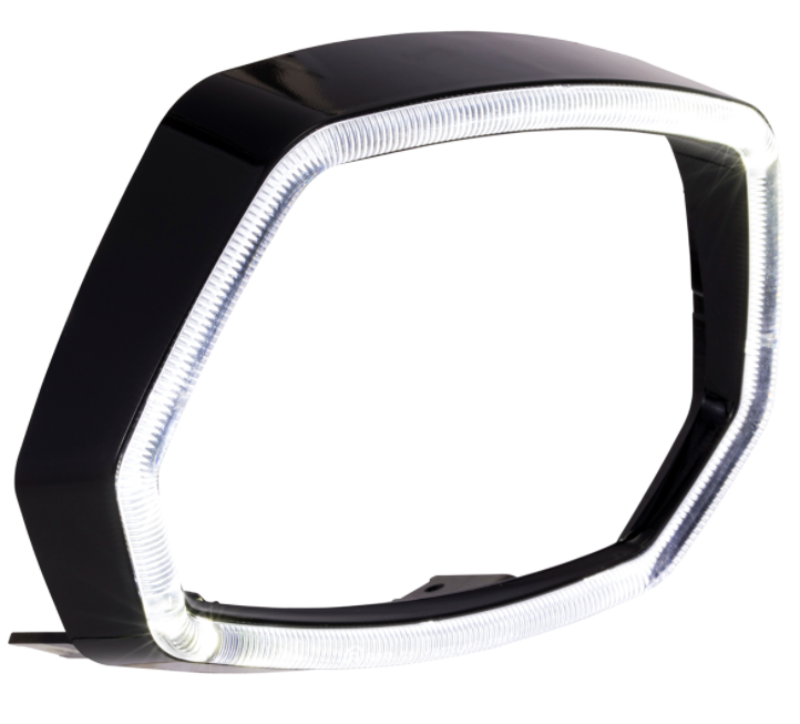 Lamp ring black shiny LED light ring for Vespa Sprint 50cc 2T/4T ('13-'18)