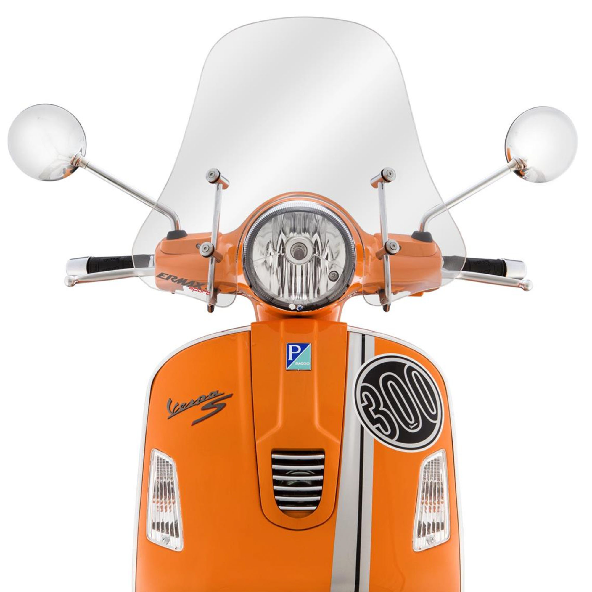 Windshield Sportivo for Vespa GTS/GTS Super/GT/GT L 125-300ccm, half height, clear