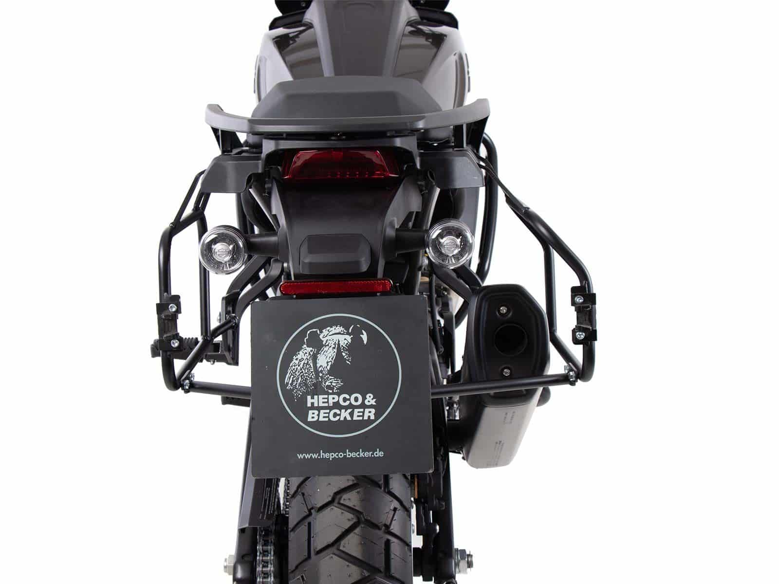 Case carrier set Cutout incl. case set Xplorer Cutout black for Harley Davidson Pan America (21-)