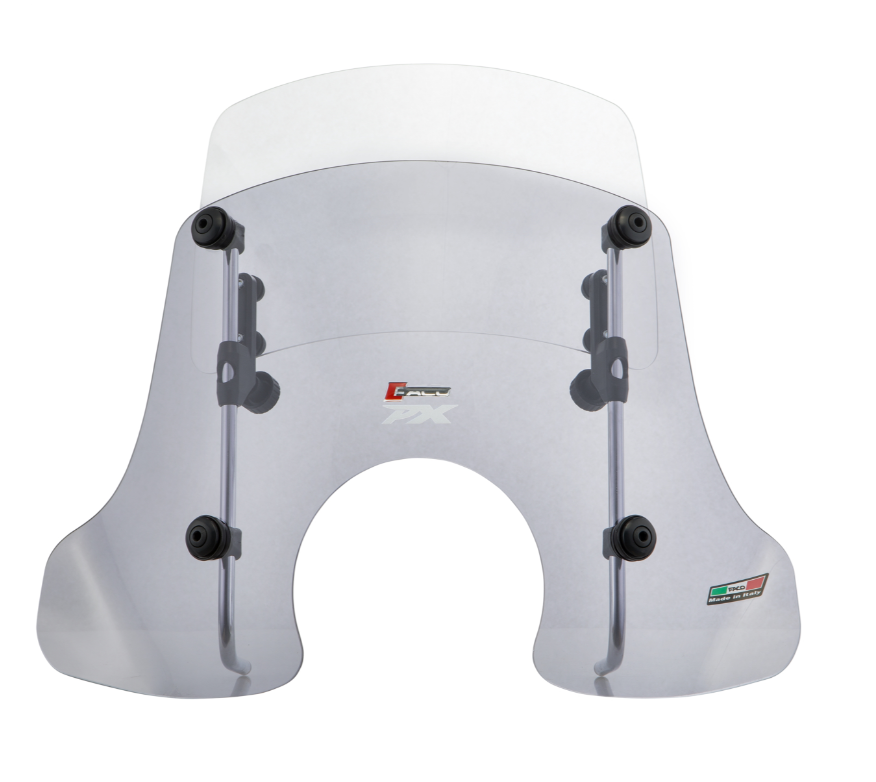 Windshield FACO "Twin-Screen" for Vespa PX 80-200cc, tinted