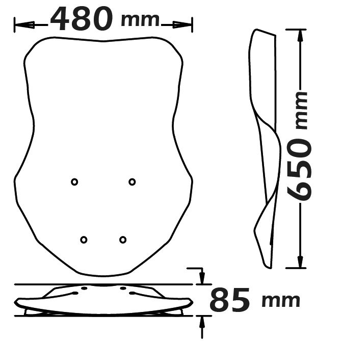 Clear windshield for Honda X-ADV (21-24)