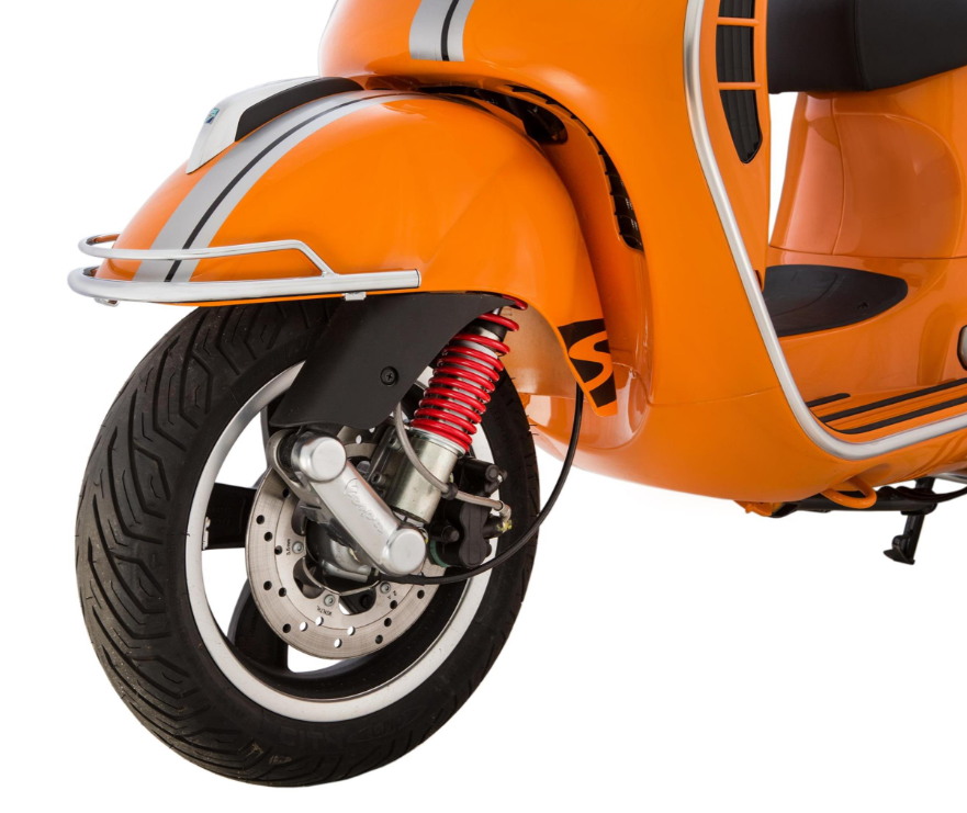 Front bumper mudguard for Vespa GTS/GTS Super/GTV/GT 60/GT/GT L 125-300cc, chrome