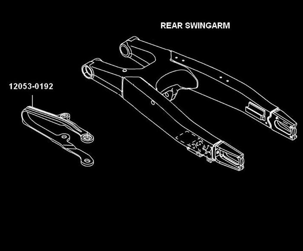 Reinforced chain guide KX450F 2015 original Kawasaki