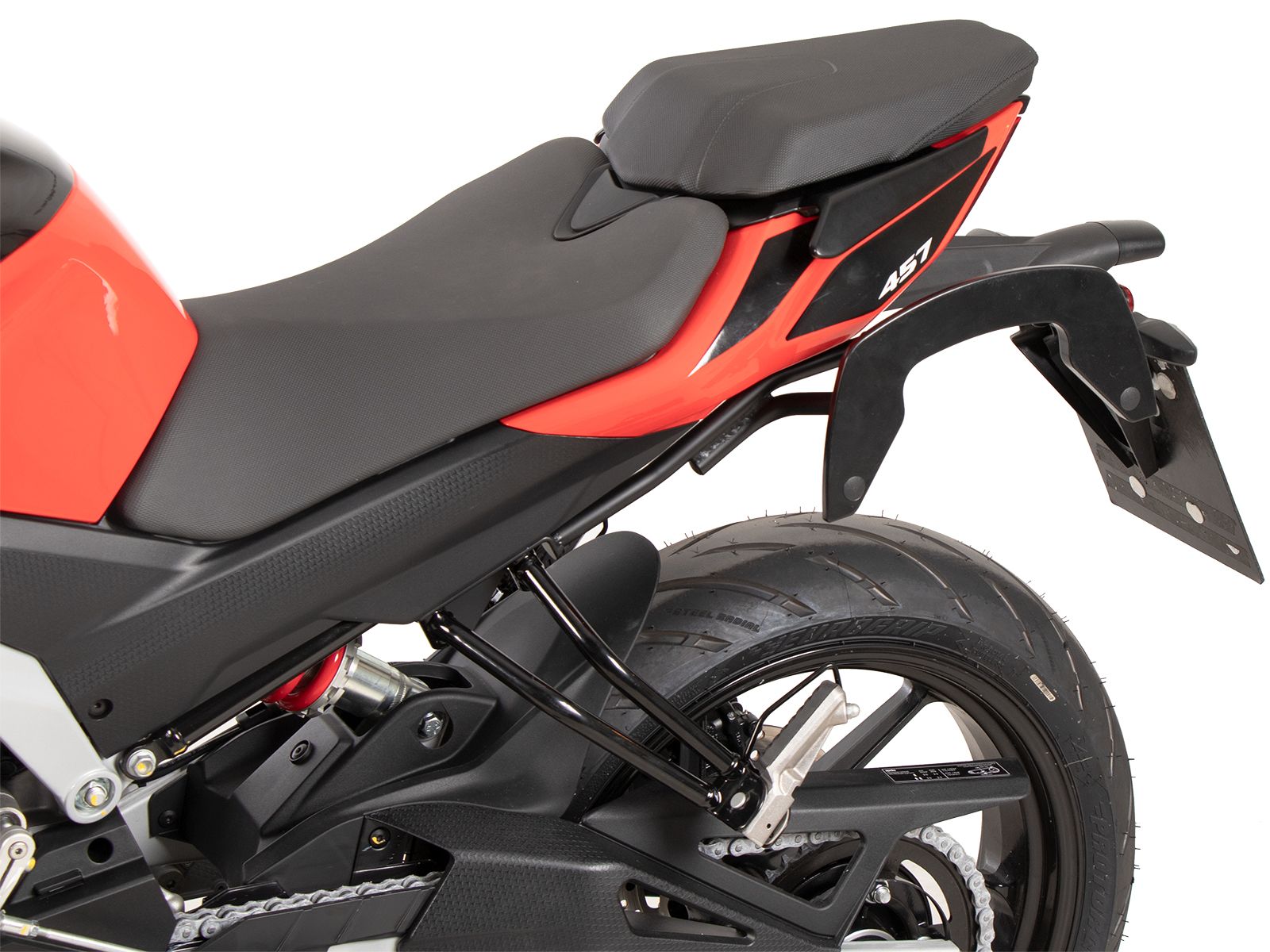 C-Bow side carrier black for Aprilia Tuono 457 (25- ) Hepco & Becker