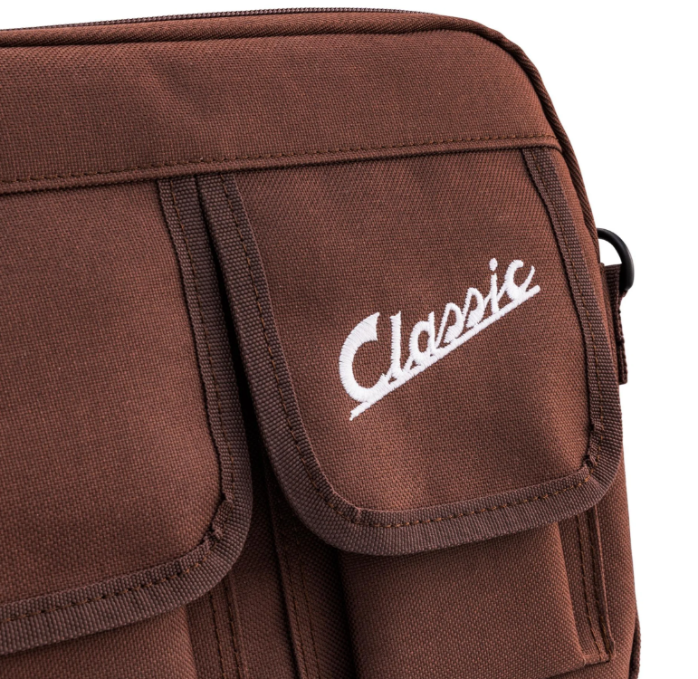 Bag "Classic" for luggage compartment / glove compartment Vespa, nylon, tobacco brown