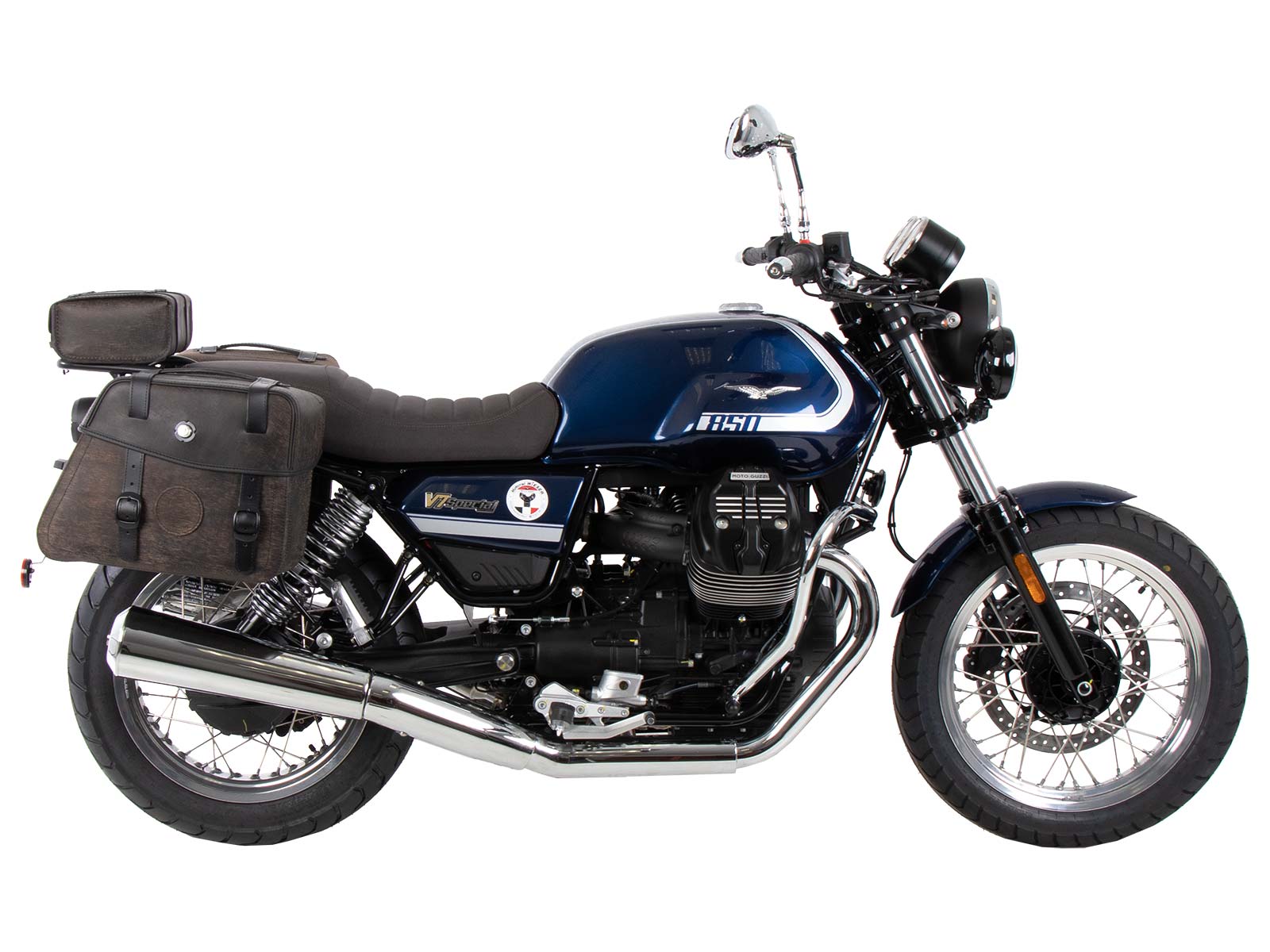 C-Bow side carrier chrome for Moto Guzzi V7 850 Special (25- ) Hepco & Becker
