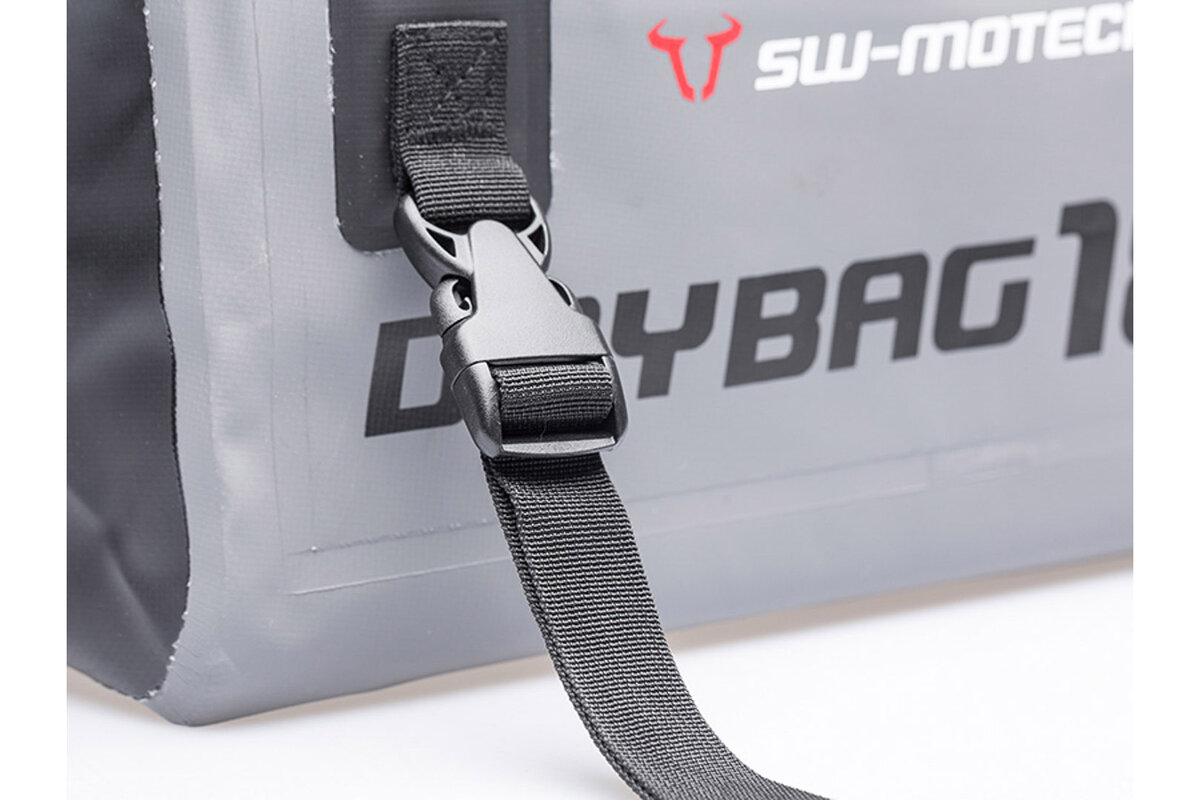Drybag 180 rear bag for Aprilia SL 750 Shiver, gray / black - SW Motech