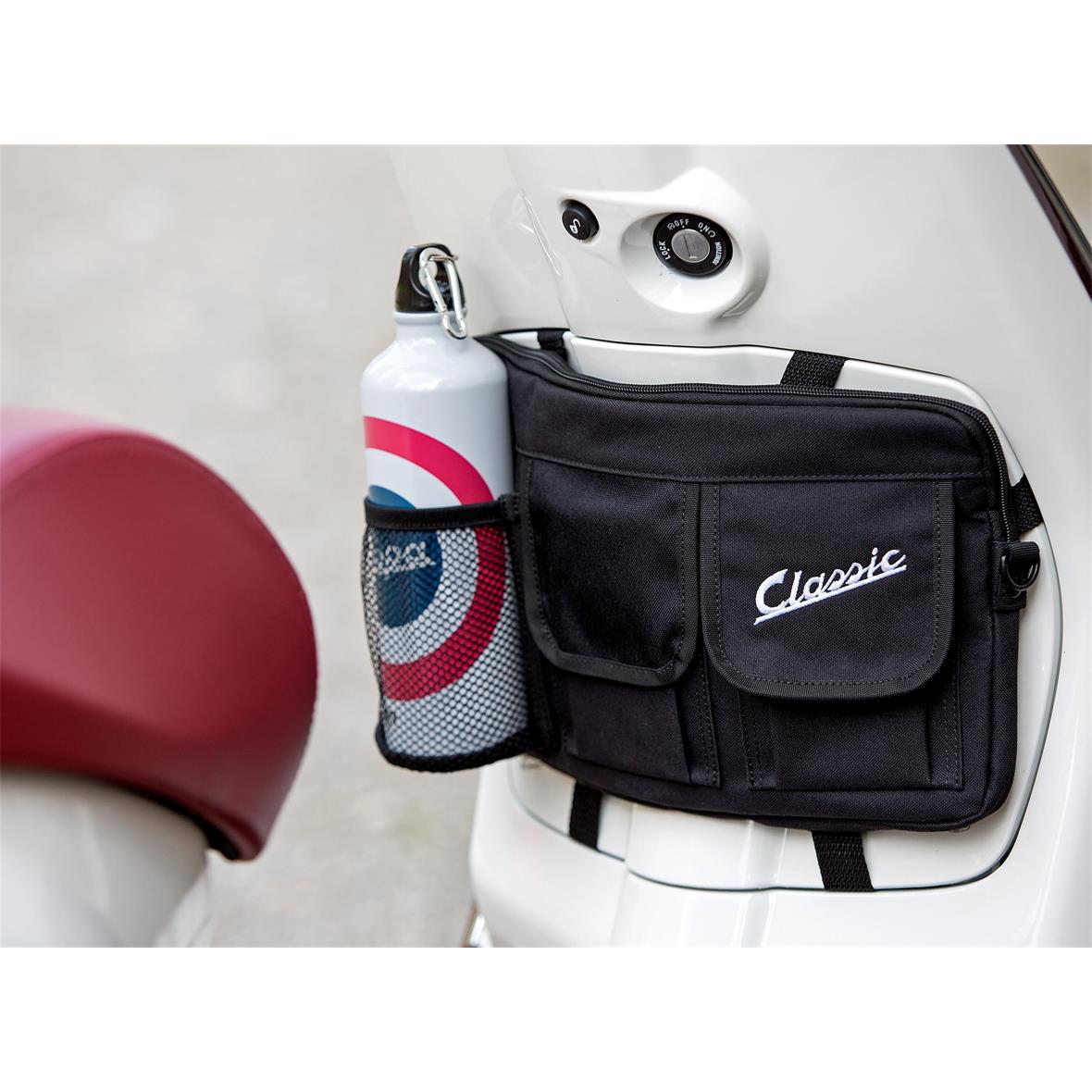 Bag "Classic" for luggage compartment / glove box Vespa - black, nylon