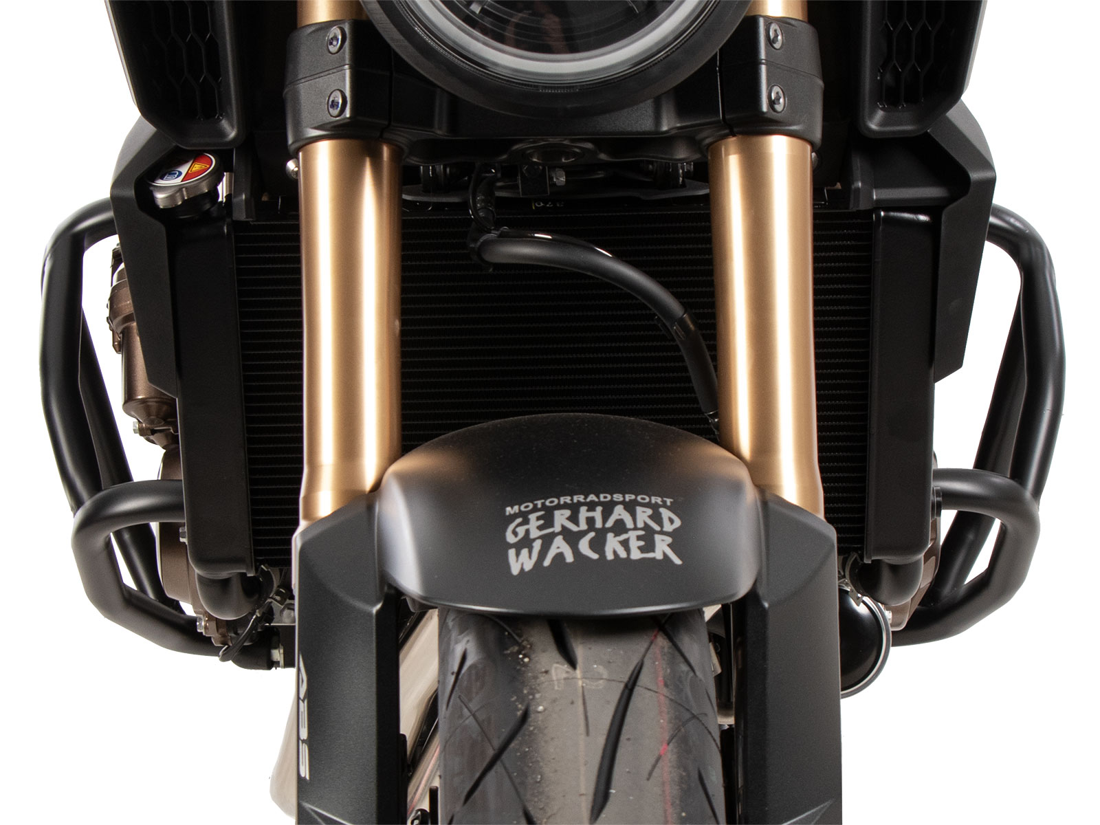 Engine guard "Solid" black for Honda CB 650 R E-Clutch (24-) Hepco & Becker