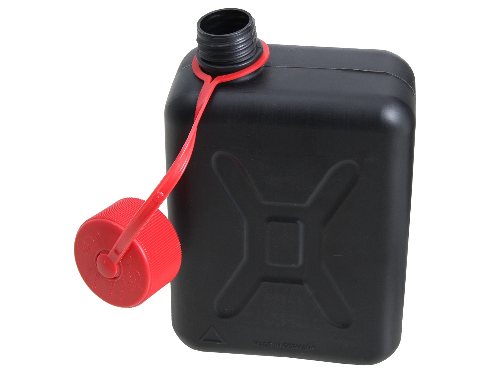 Reserve canister 2 ltr. Includes universal bracket and Hepco & Becker mounting material