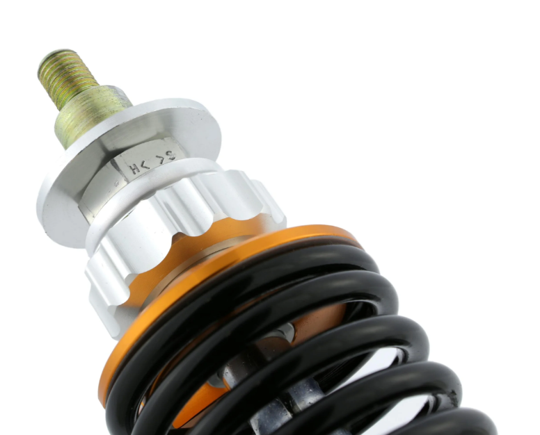Front shock absorber ZELIONI for Vespa ET2/ET4/LX/LXV/S 50-150ccm, silver/orange/black