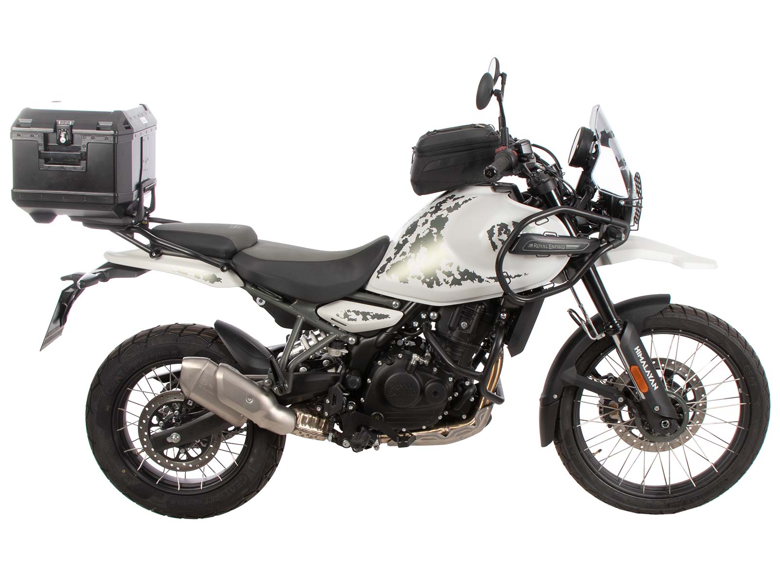 Alurack top case carrier black on original luggage rack for Royal Enfield Himalayan 450 (24-)