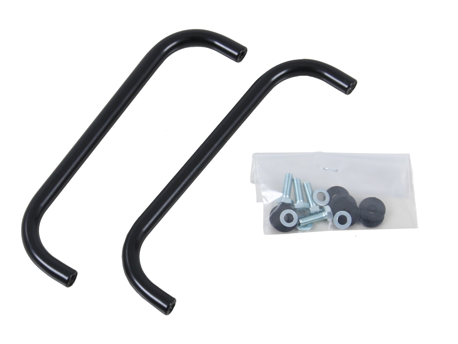 Black railing for side case Xplorer 40 including Hepco & Becker fastening material