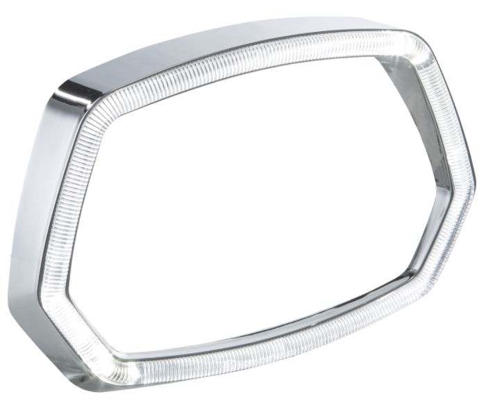 Lamp ring chrome LED light ring for Vespa Sprint 50cc 2T/4T ('13-'18)