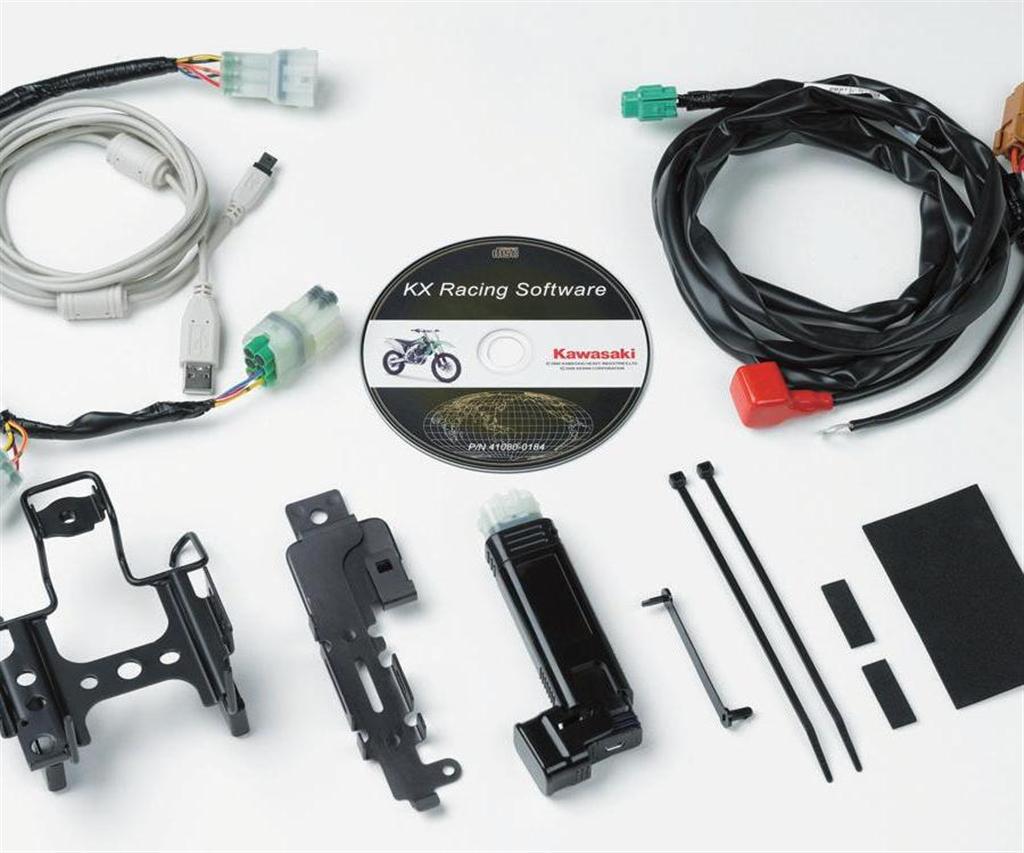 Wire, lead mode select plug. Green (Std. racetrack) KX450F 2015 Original Kawasaki