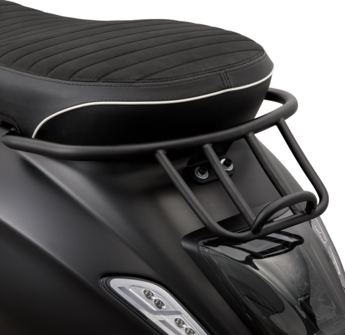 Luggage rack / socius bracket black matt for Vespa Primavera / Sprint 50-150cc 2T/4T AC