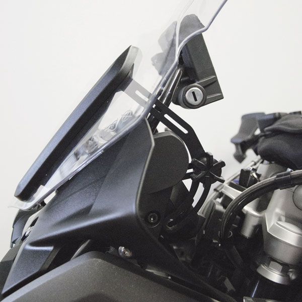 Windshield reinforcement bracket for BMW R 1200 GS LC /Adventure LC, R 1250 GS, black