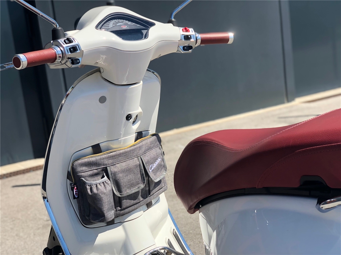Bag "Classic" for luggage compartment/glove compartment Vespa - grey, nylon