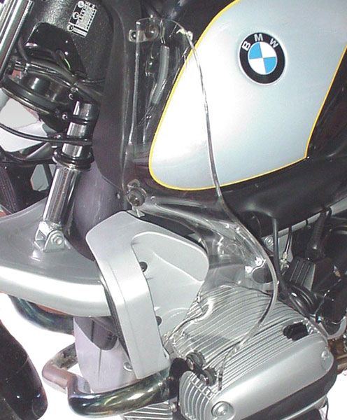 Leg protectors for BMW R 850 R /R 1100 R (94-02), pair, light smoke