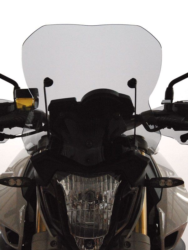 Center windscreen on original brackets for BMW F 800 R (15-19), clear
