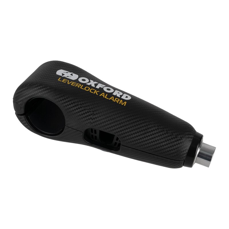 Oxford lever lock with alarm - Black