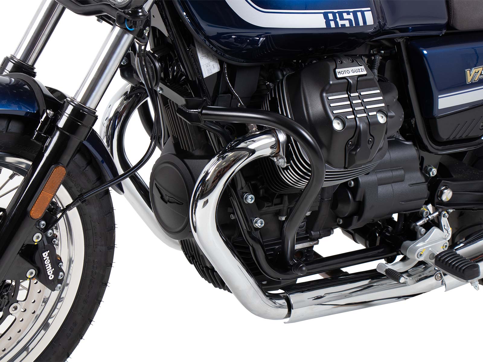 Engine guard black for Moto Guzzi V7 850 Stone Corsa (2024) Hepco & Becker