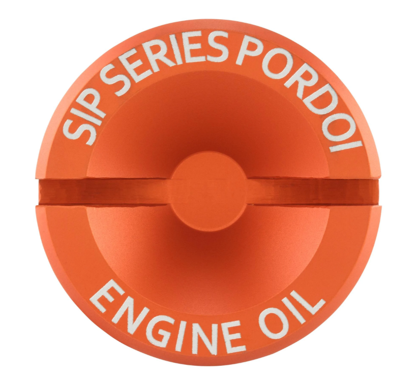 Oil filler plug engine oil for Vespa GTS Super 125cc 4T LC Euro 3 (09-16), orange matt