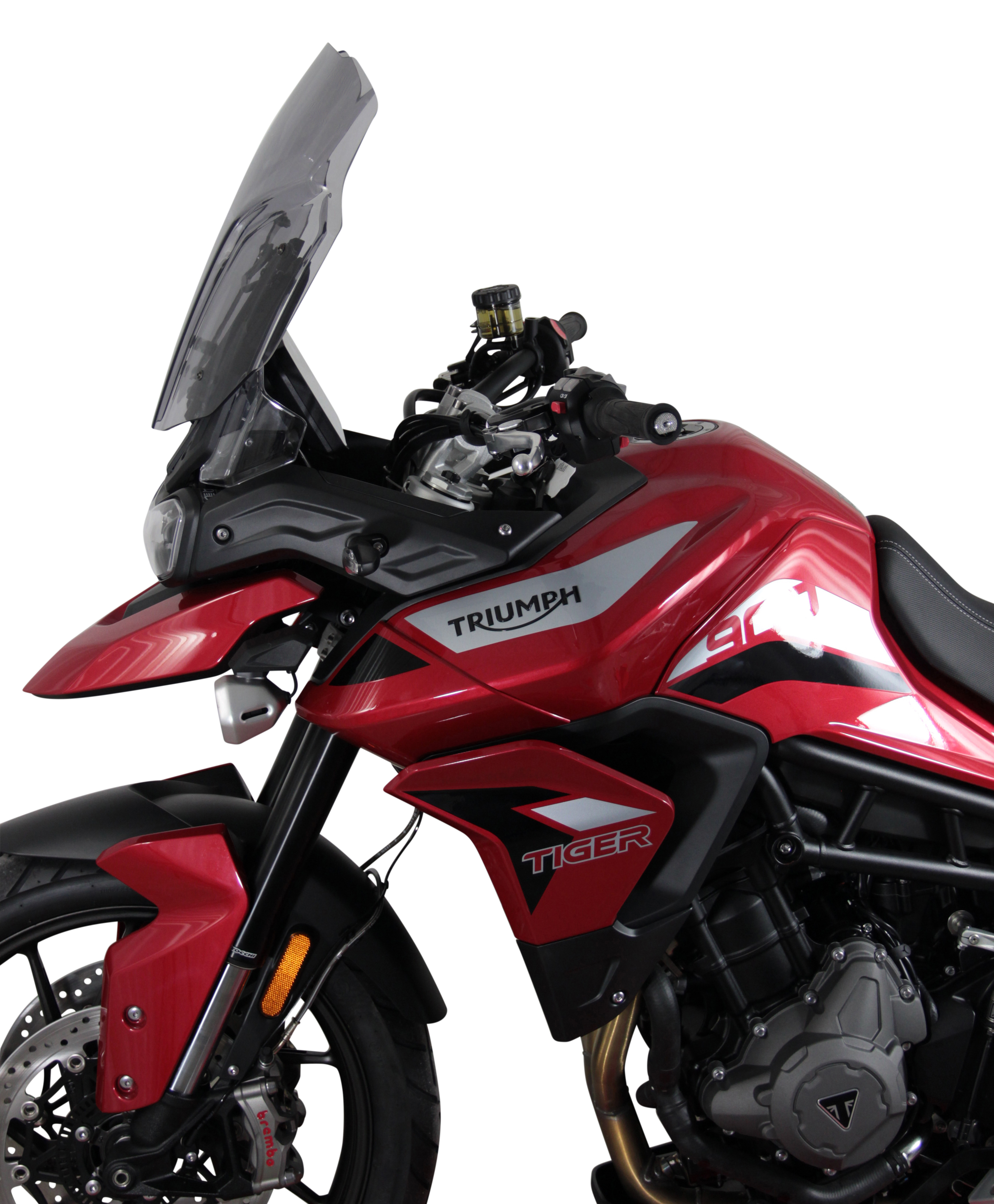 Touring windshield MRA "TM" for TRIUMPH TIGER 900 /GT PRO (Bj.19-) - Smoke gray