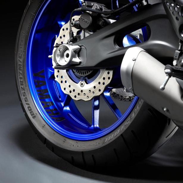 Reflective rim sticker for rear wheel original Yamaha