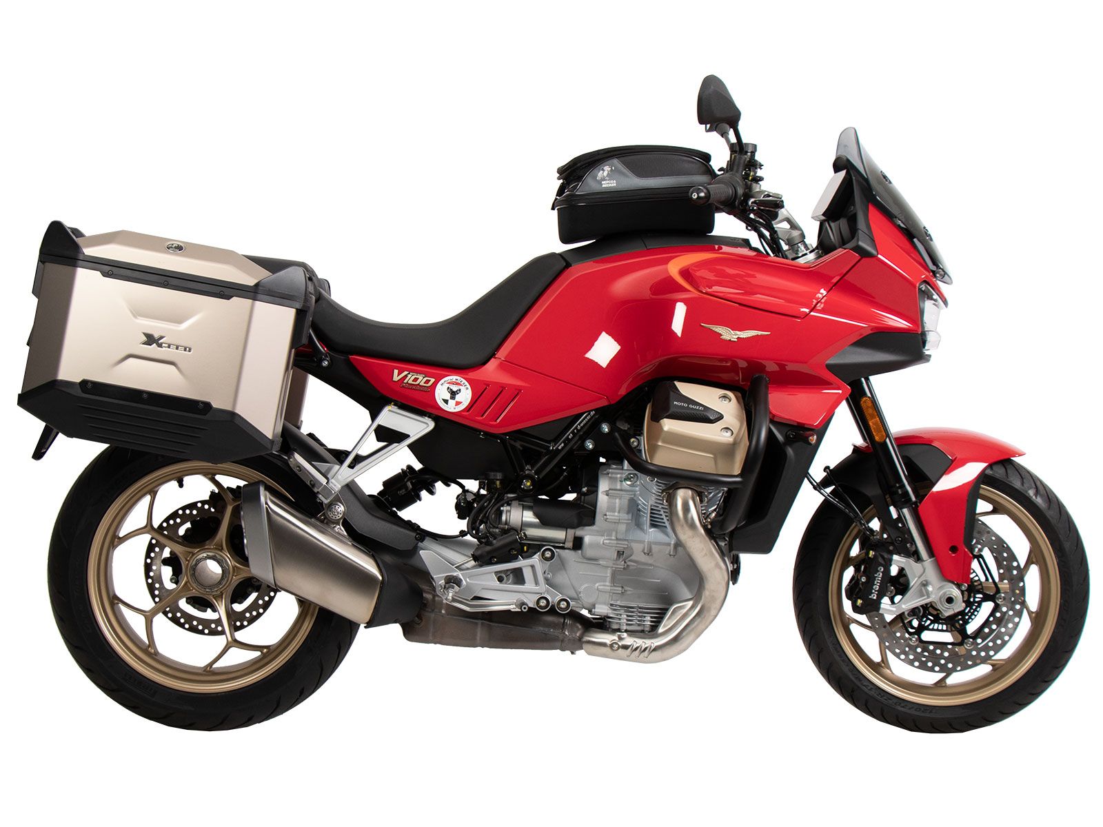 Basic tank ring incl. tank bag closure unit for Moto Guzzi V100 Mandello /S (22-)