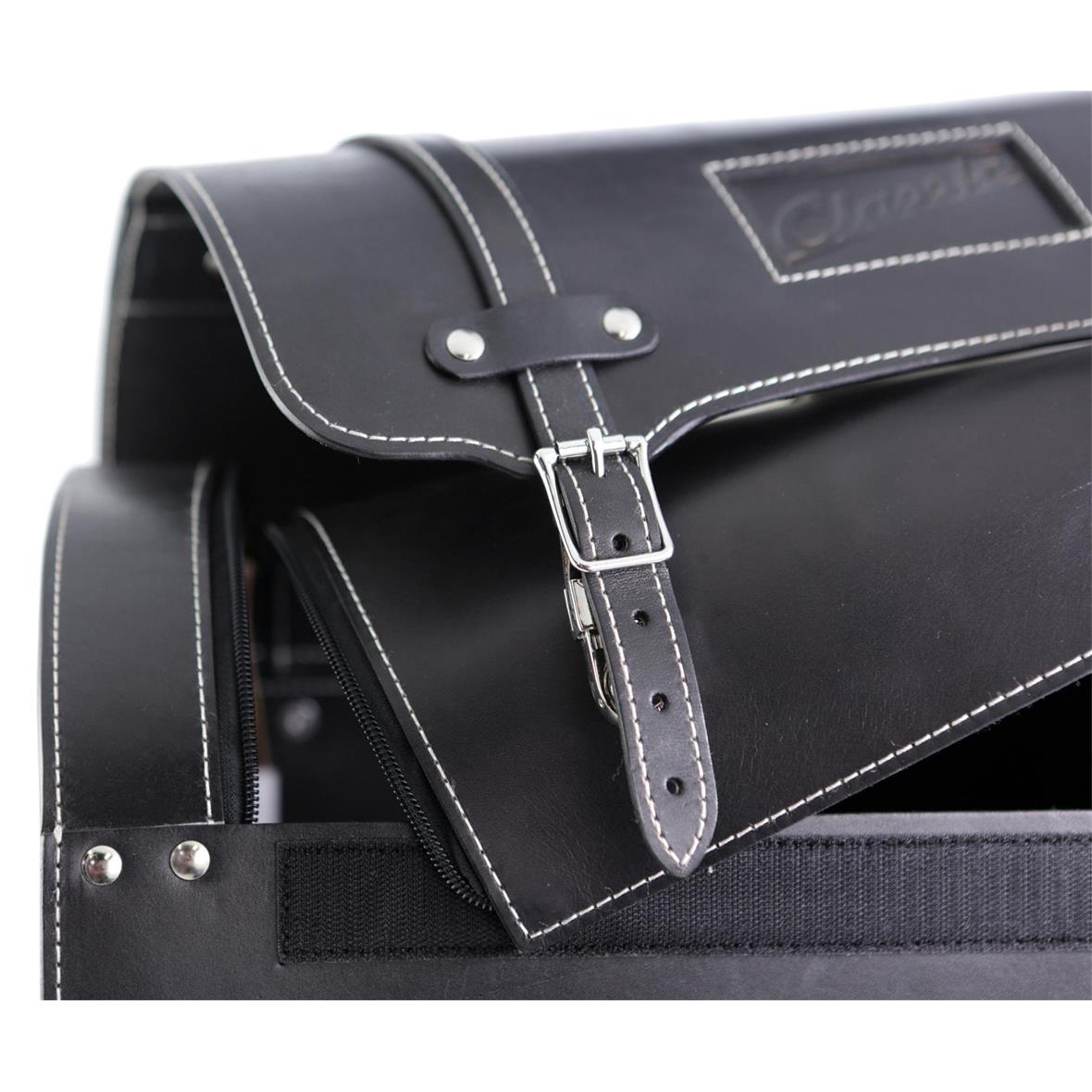 Leather case "Classic" for Vespa - black