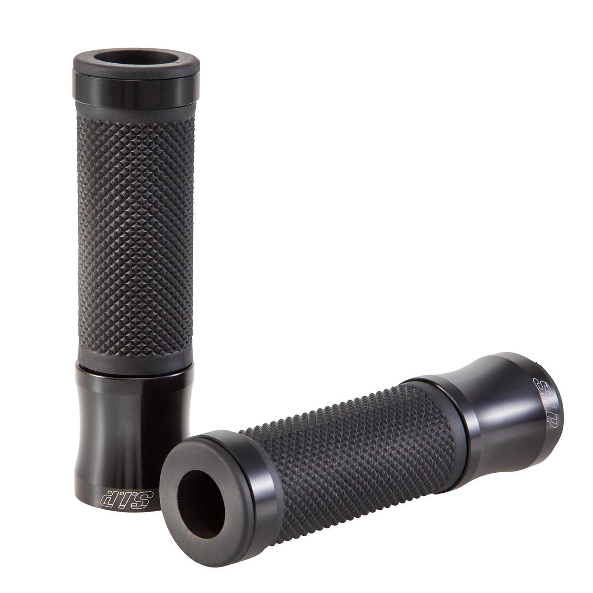 Grips black glossy SIP for Vespa ET/LX/LXV/S/Primavera/Sprint 50-150ccm