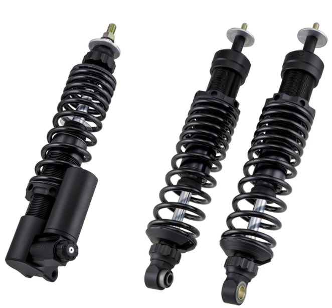 Shock absorber kit front & rear for Vespa GTS/GTS Super/GTV/GT 60/GT/GT L 125-300cc, black mat