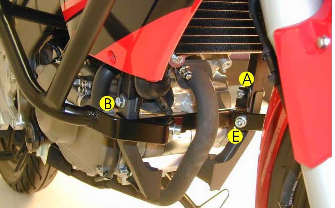 Engine guard black for Honda CBR 125 R (07-10) Hepco & Becker