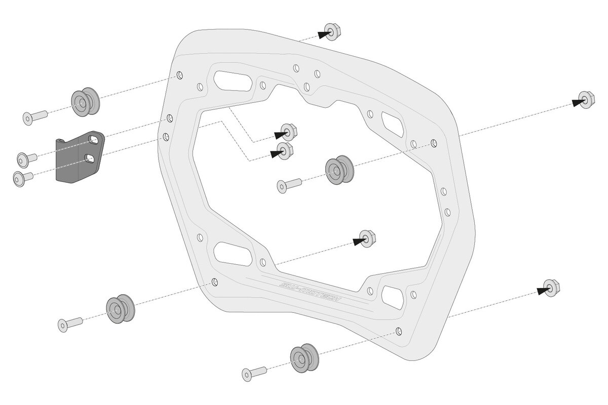 SW-Motech Adventure Set TRAX ADV silver for Honda XL 750 Transalp (23- ) SW-Motech
